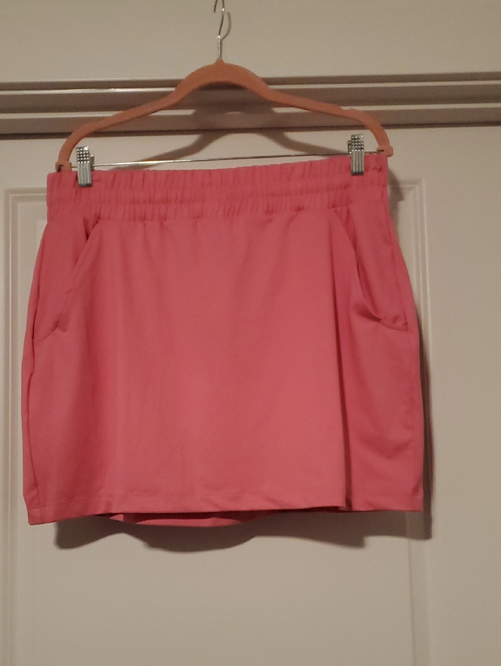 Pink Athletic Skirt with Pockets